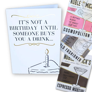 Noble Mick’s - "Not A Birthday" Cocktail Card