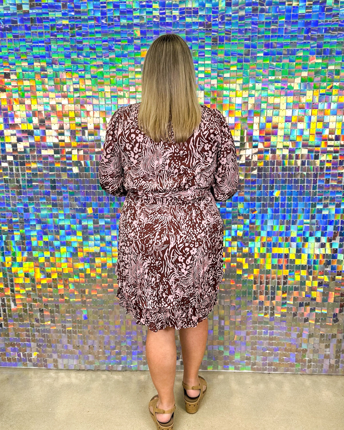 Lacey Dress - Chocolate Pink