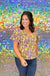 Michelle McDowell Paisley Tiger Tail Top - Purple Gold Game Day