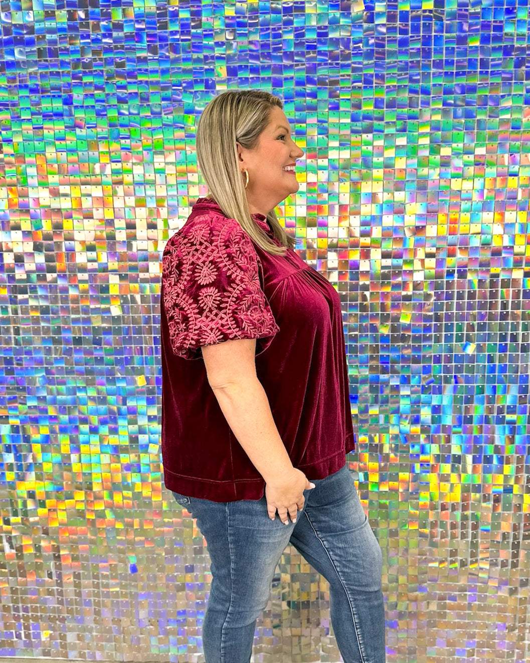 Velvet Crush Top - Wine