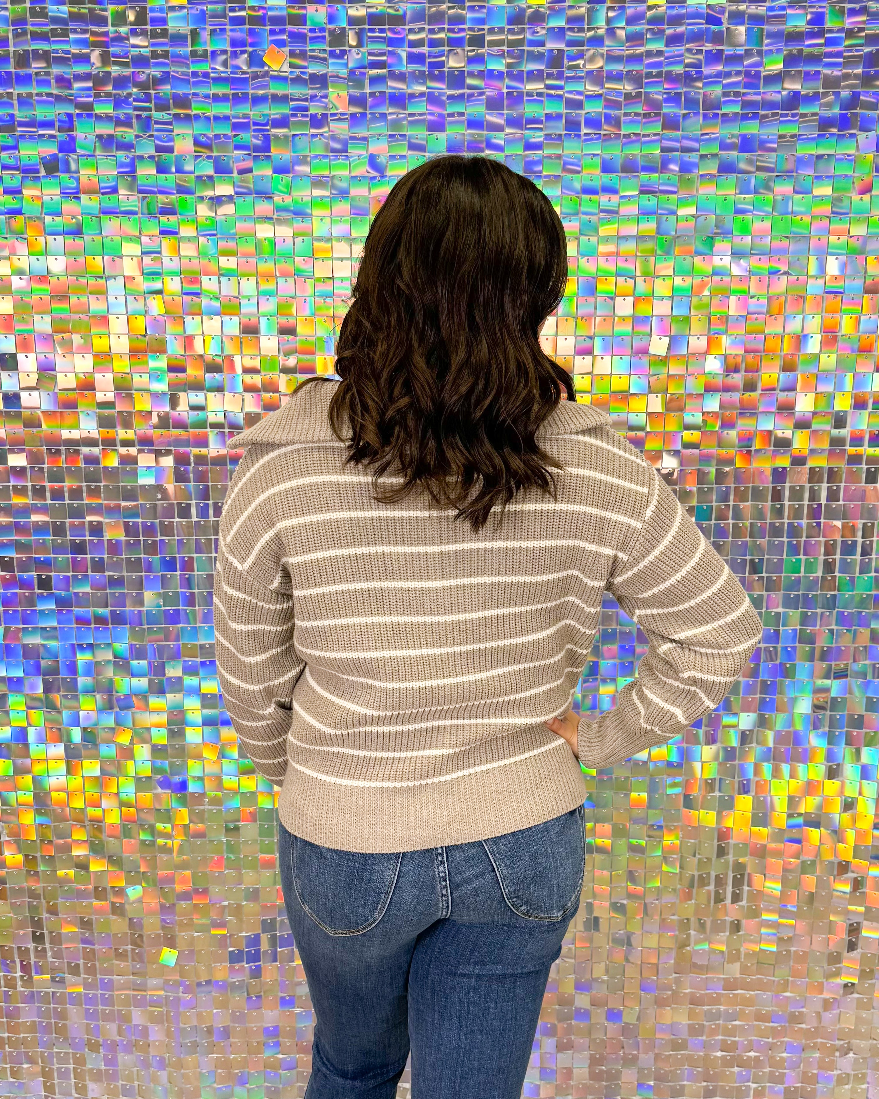 Z Supply Villa Half Zip Sweater - Heather Taupe