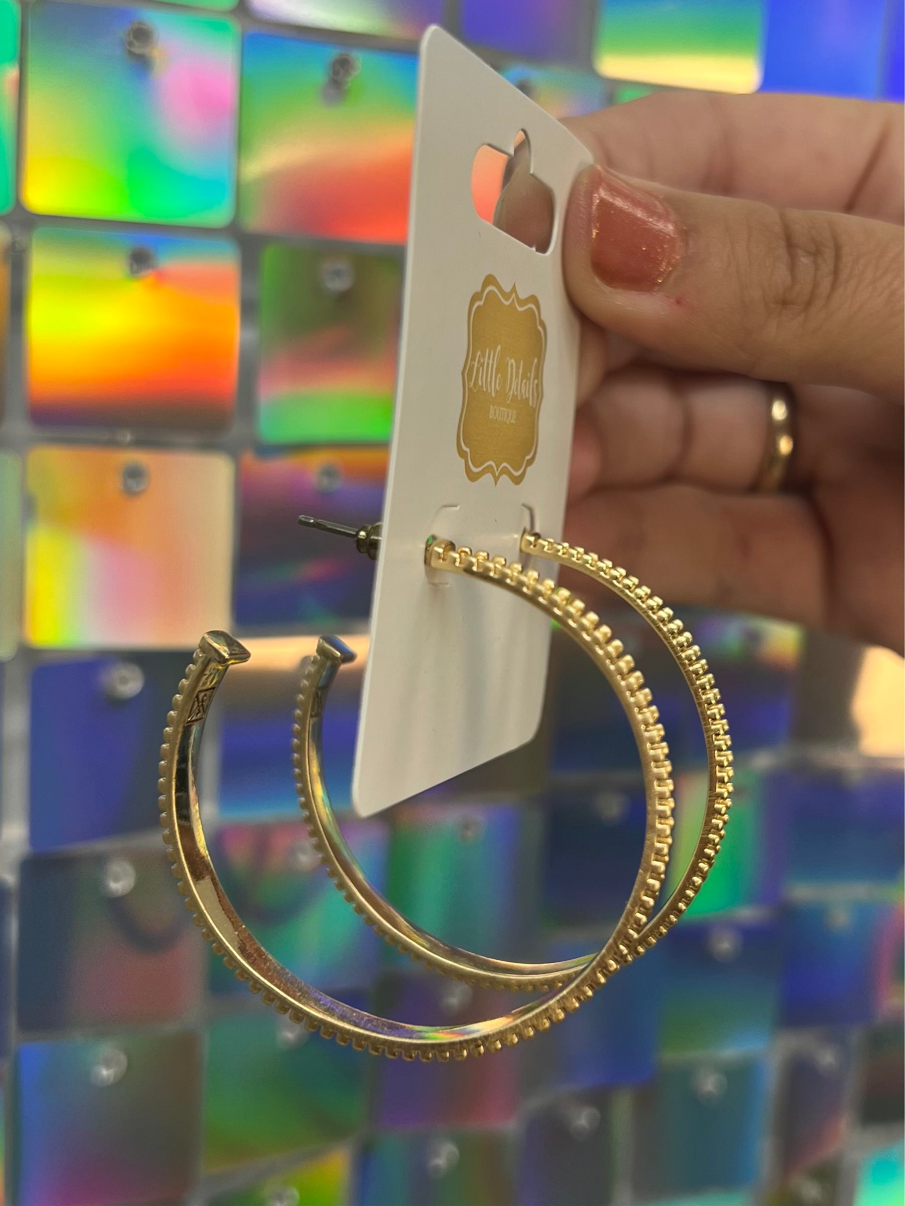 Nova Earrings Gold - Large