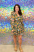 Jodifl Tabitha Dress - Hunter Green, long sleeve, ruffles, v-neck, ruffle hem, floral print