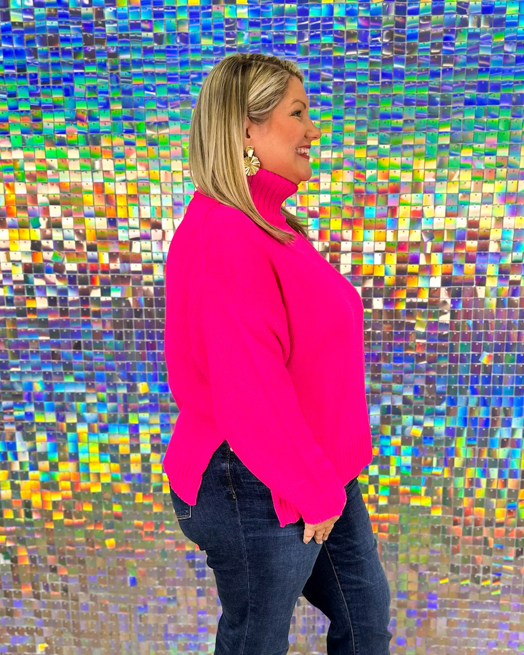 Vidia Sweater - Hot Pink