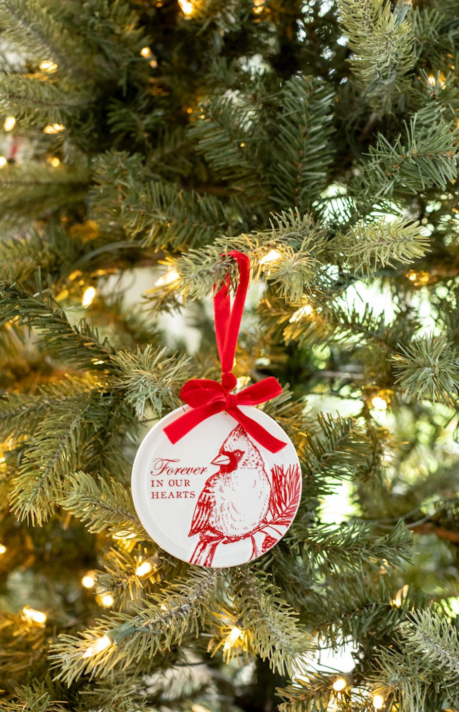 Cardinal Ceramic Box Ornament