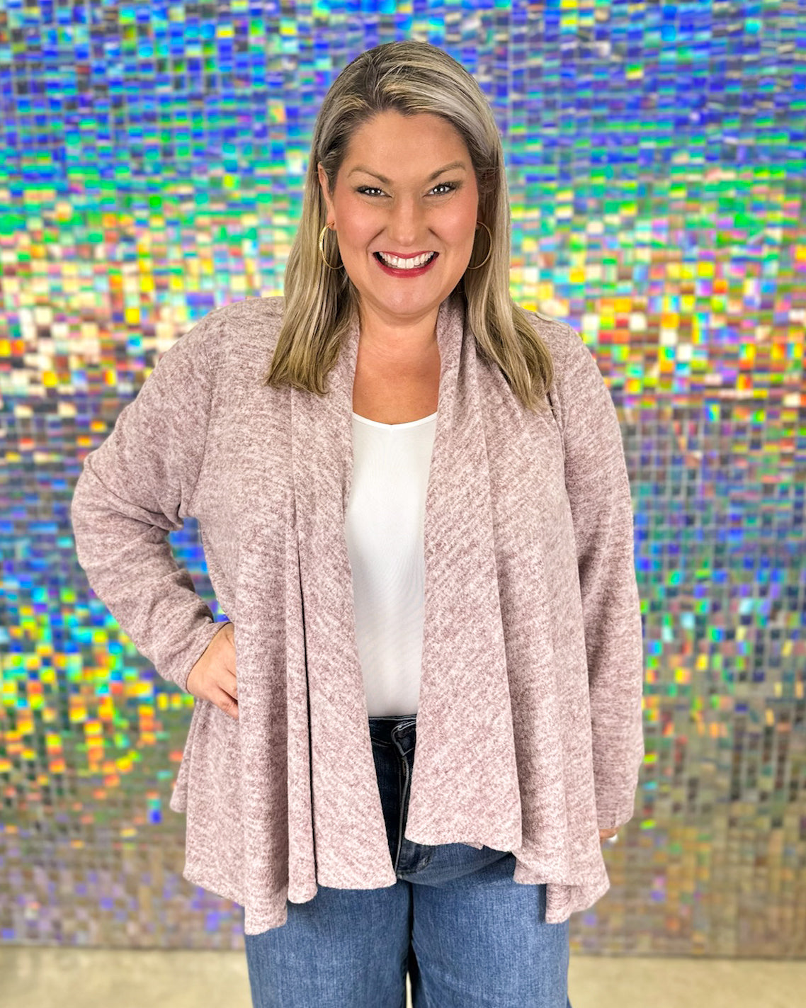 Journey Cardigan - Wine