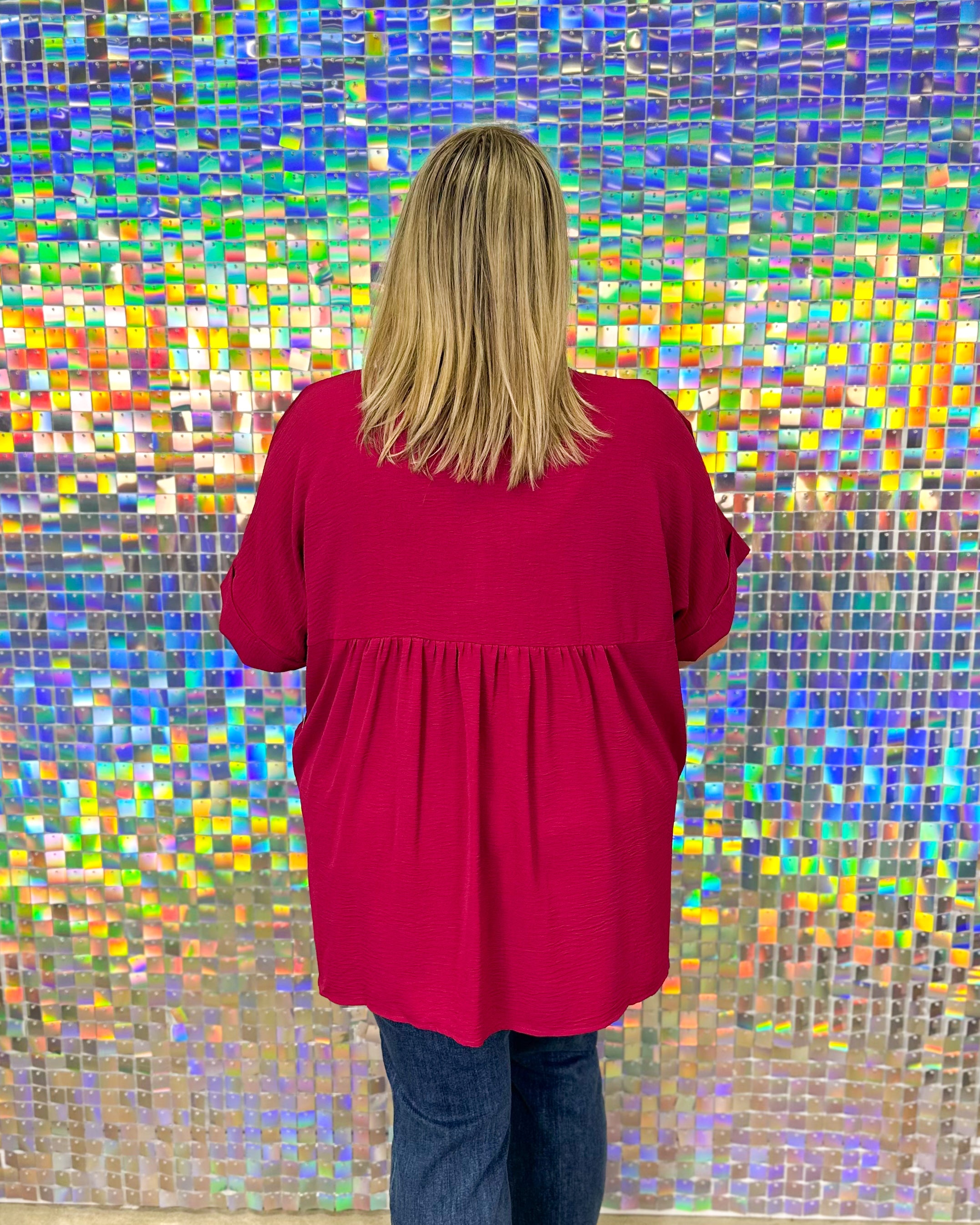 FINAL SALE-Barlow Top - Wine