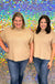 Jodifl Perfectly For You Sweater - Taupe, mock neck, short sleeves, oversized, plus size