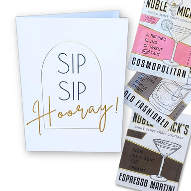 Noble Mick’s - "Sip Sip Hooray" Cocktail Card