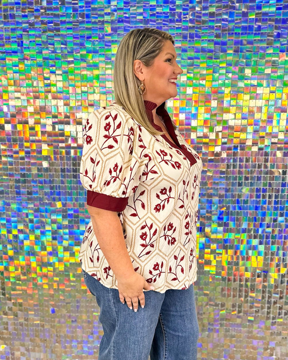 Celeste Top - Garnet