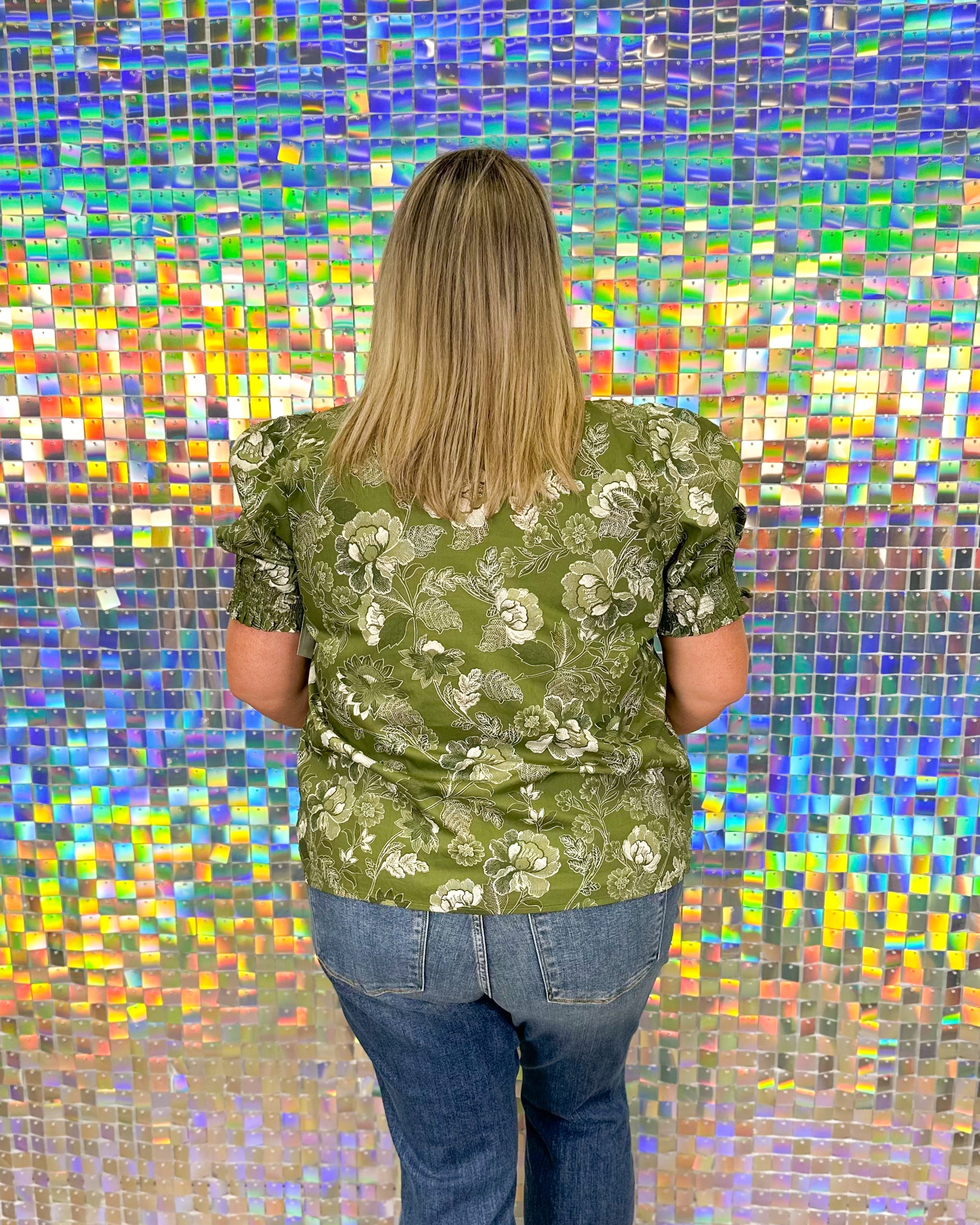 Hazleton Top - Cream/Olive