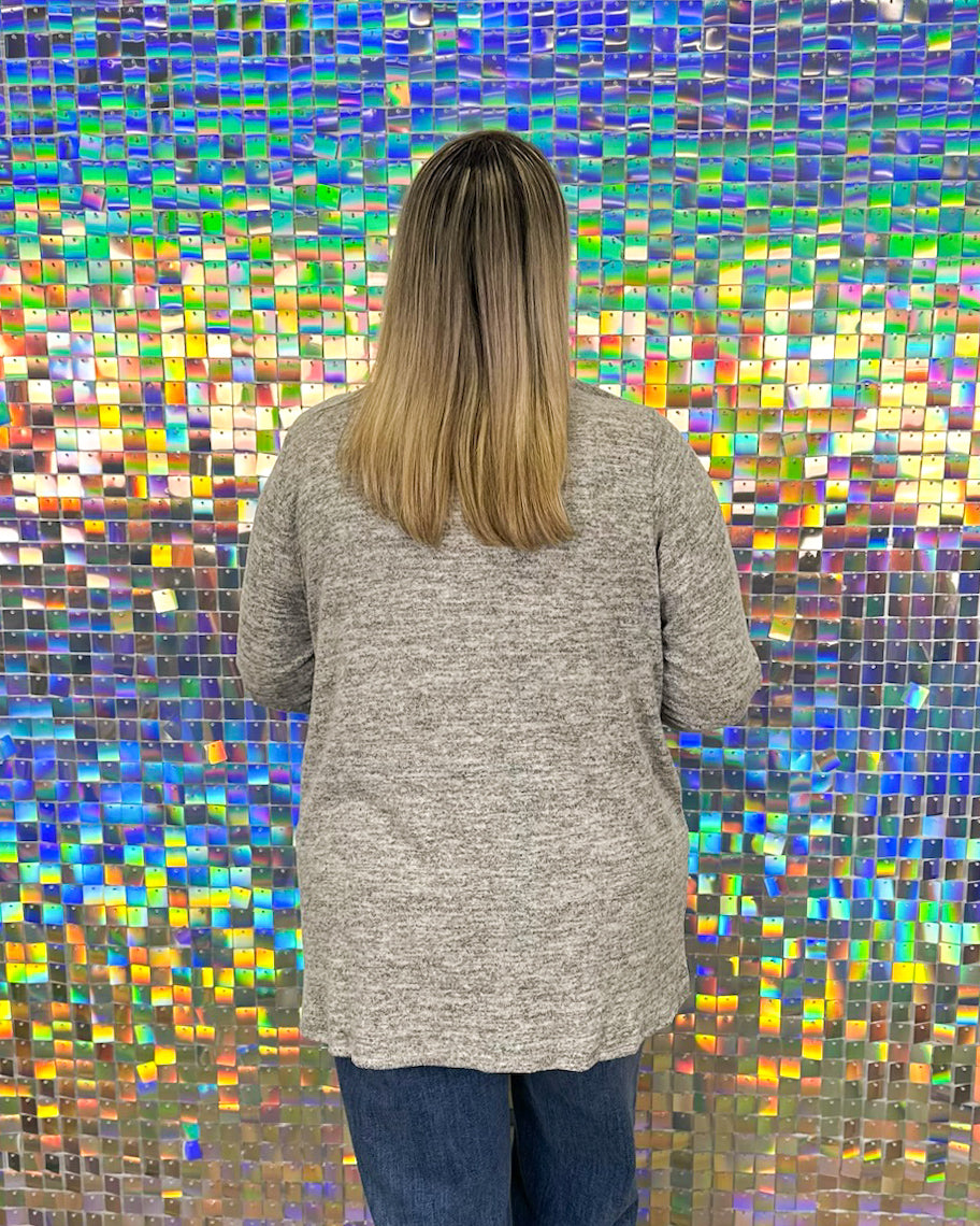 Journey Cardigan - Charcoal Black