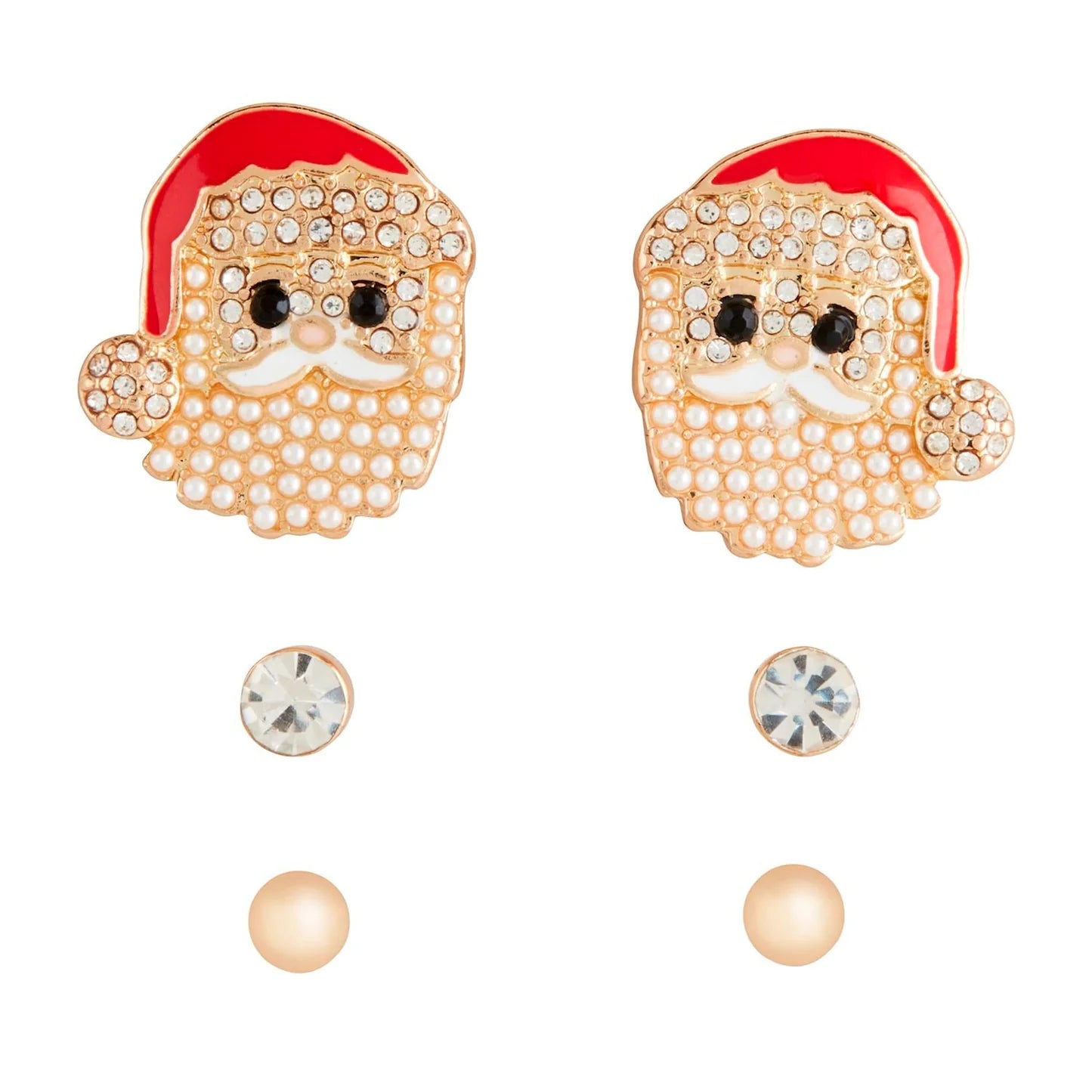 Holiday Icon Earrings - Santa