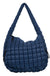 Katydid Quilted Hobo Tote Bag - Navy