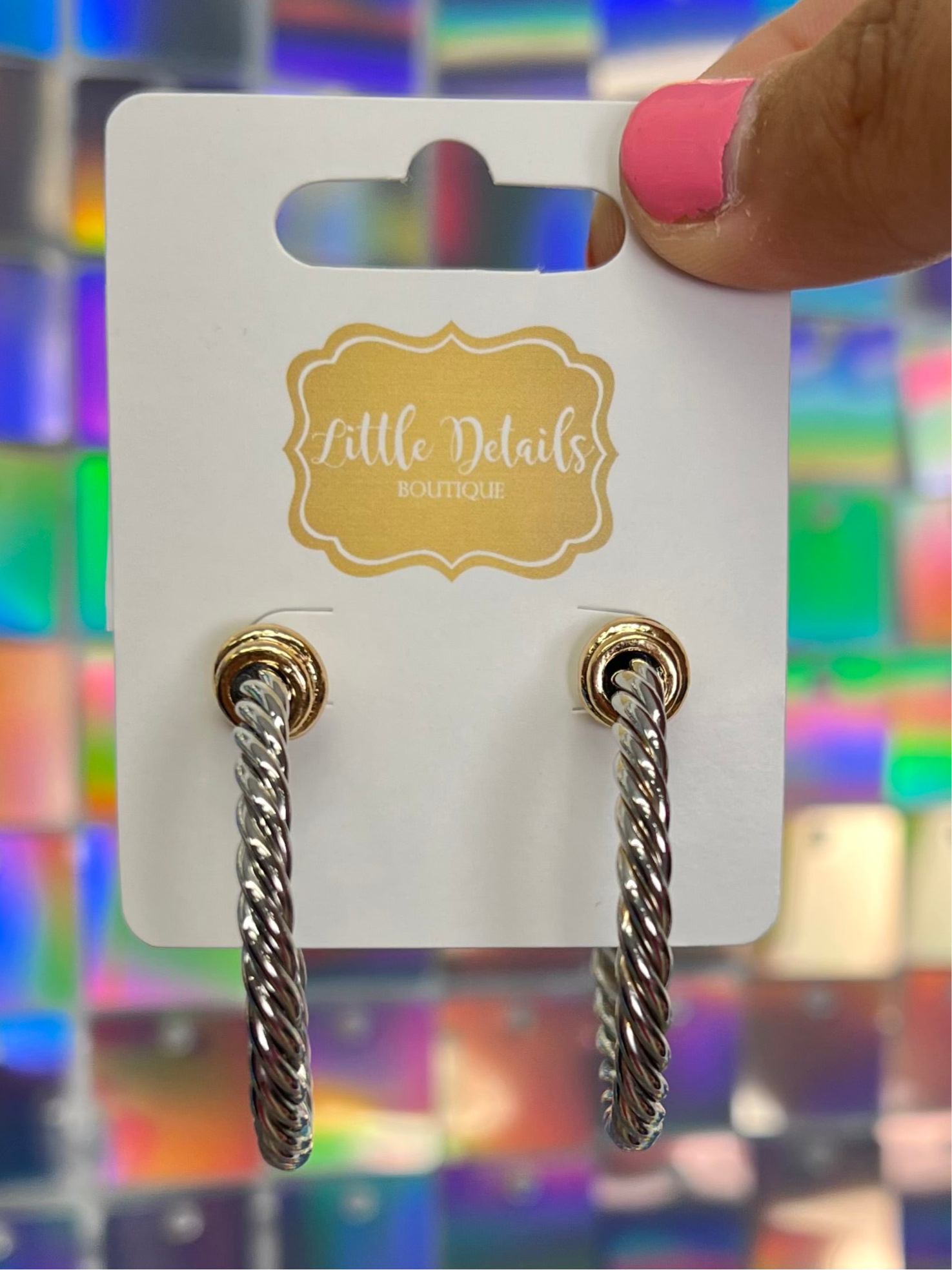 Cynthia Twist Earrings - Silver