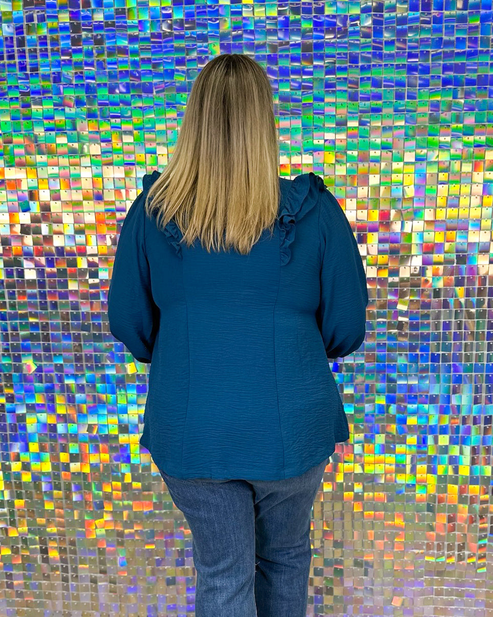 Renaissance Top - Dark Teal