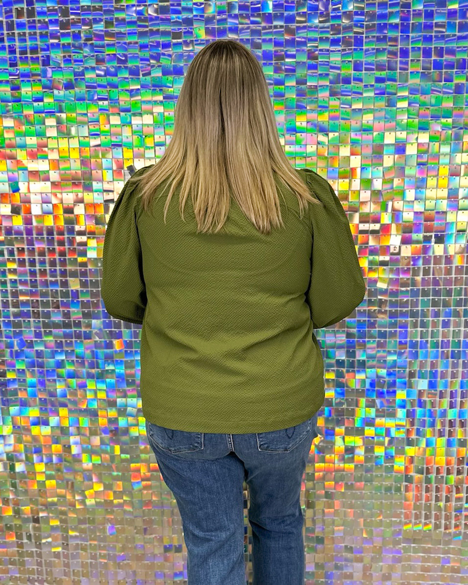 Melissa Top  - Olive