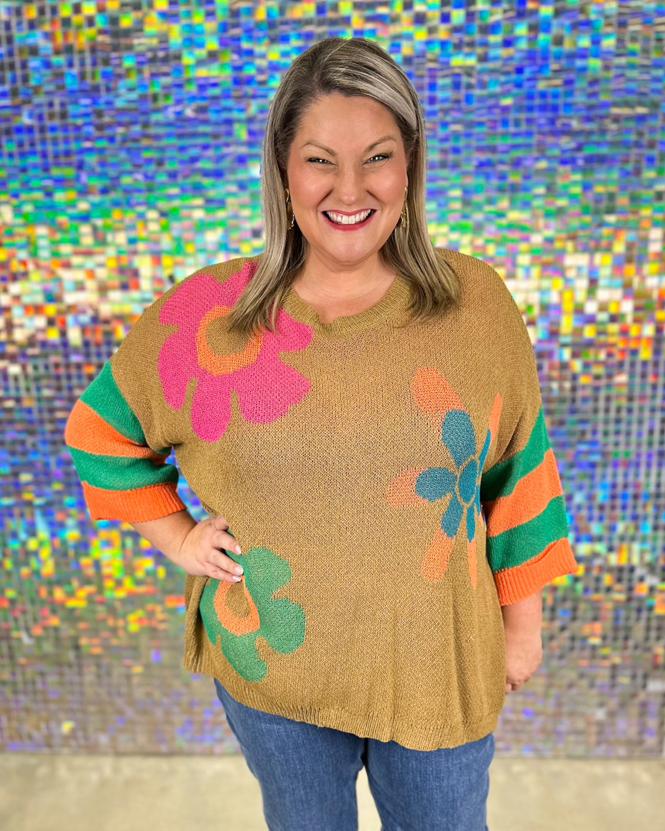 Flower Child Sweater - Toffee