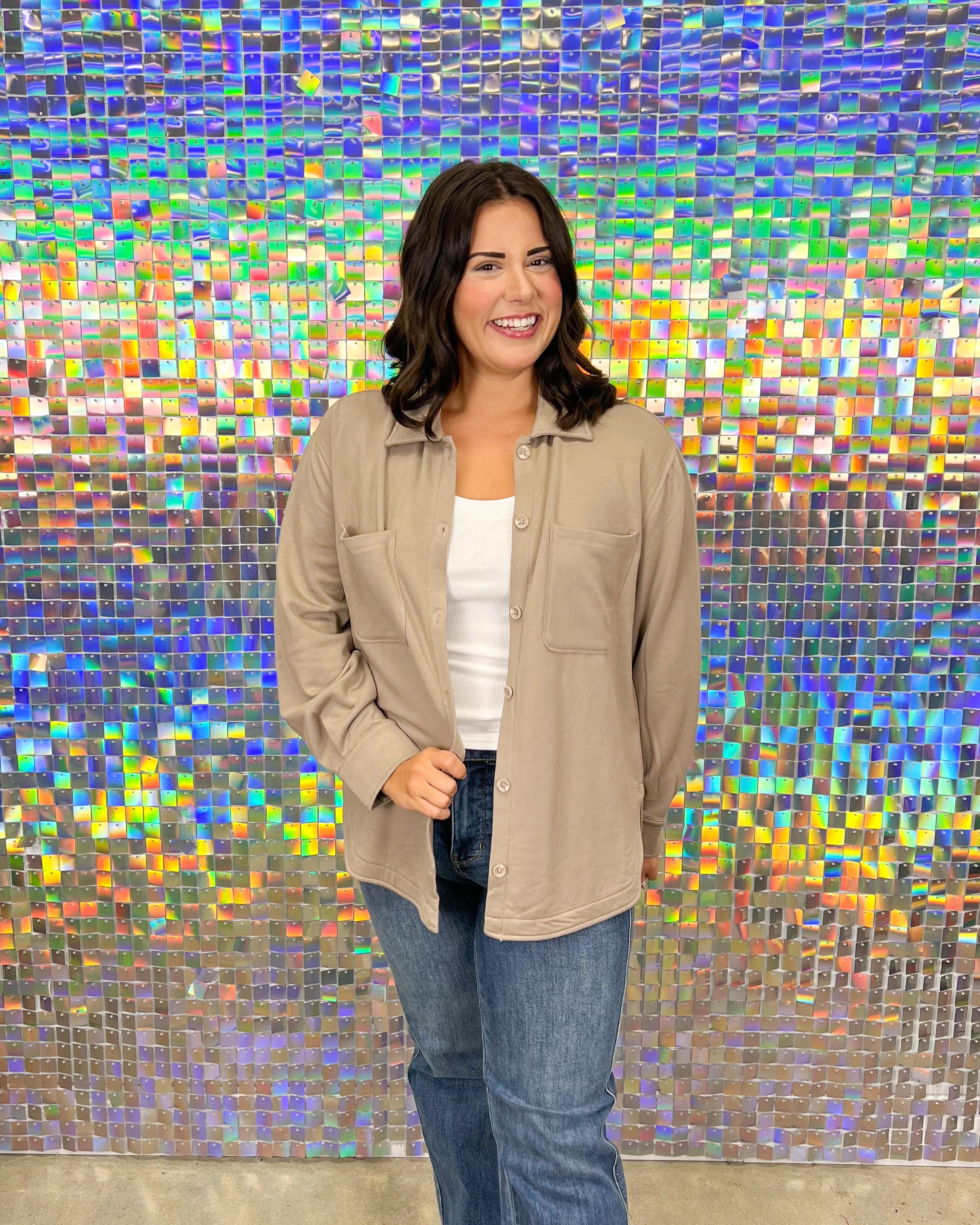 Z Supply Layover Top - Slate Grey