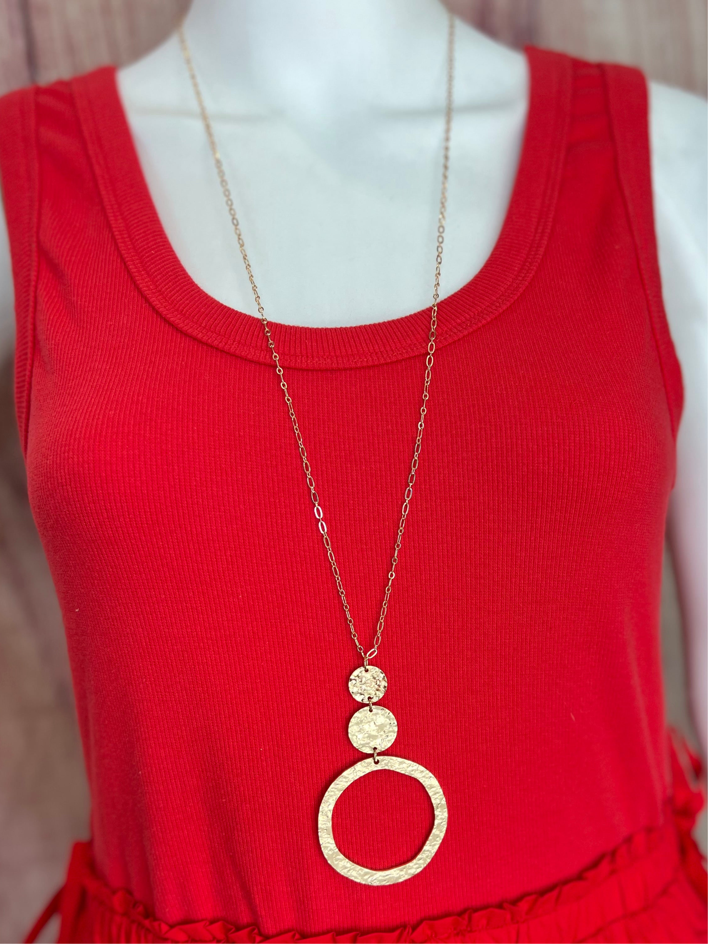 Small Chainlink Necklace & Earring Set - Gold