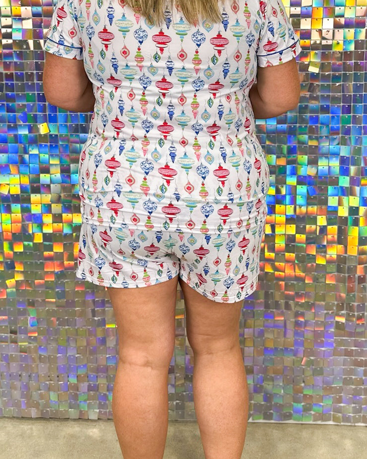 Whimsical Wonders Sleep Shorts - White/Multi