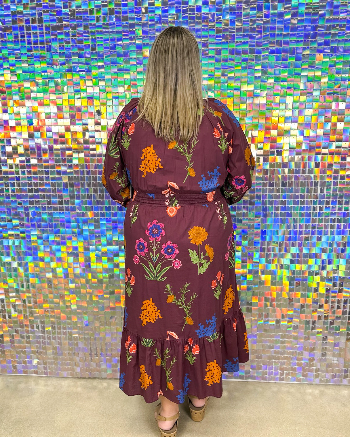 Dahlia Dress - Burgundy