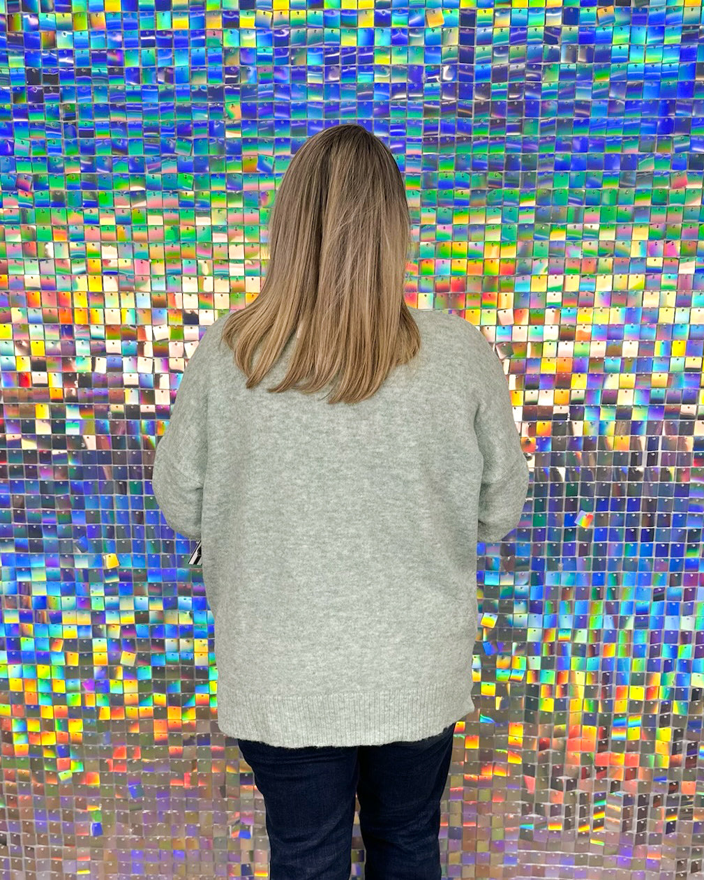 Monica Crew Neck Sweater - Green