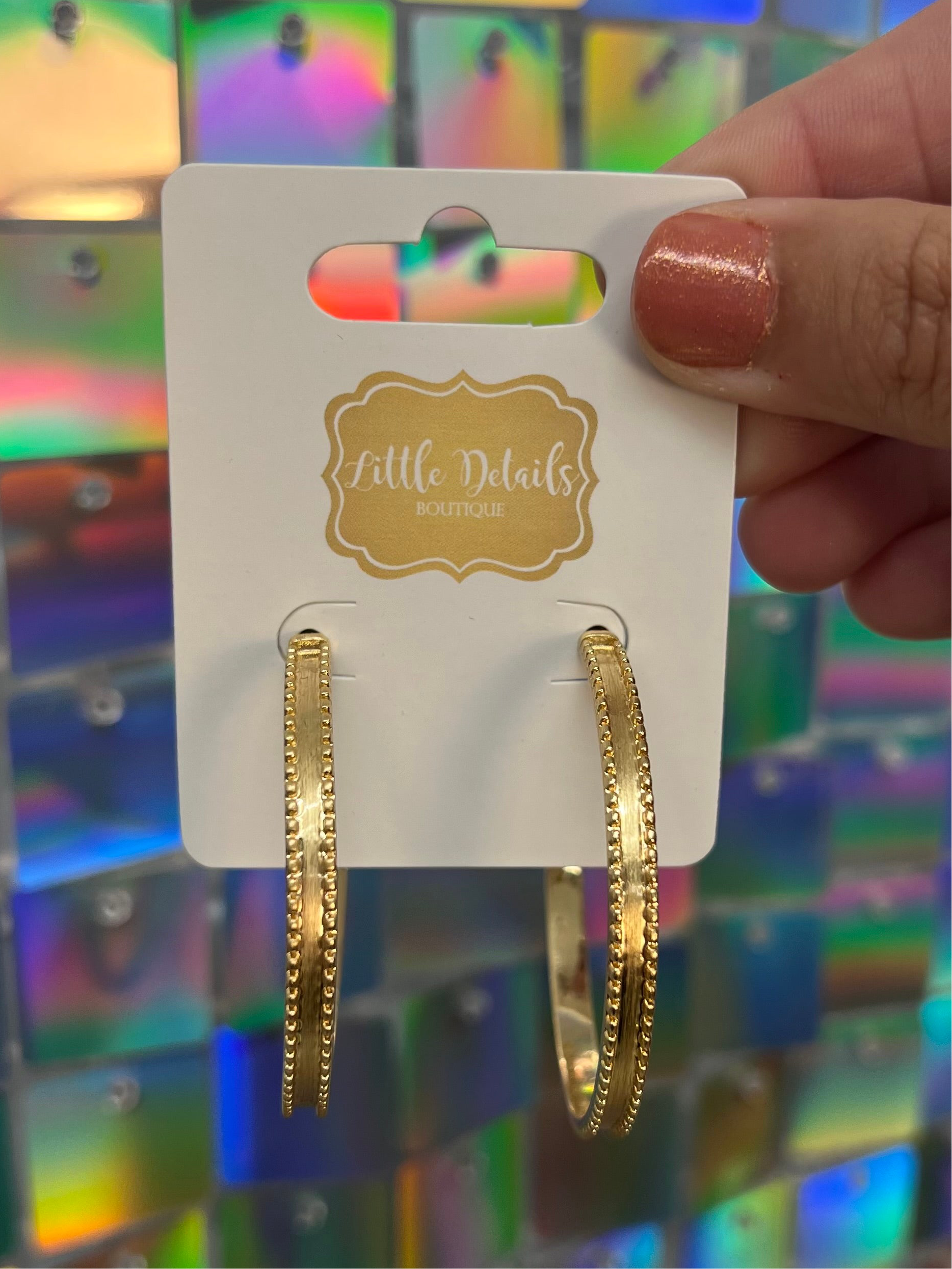 Nova Earrings Gold - Large