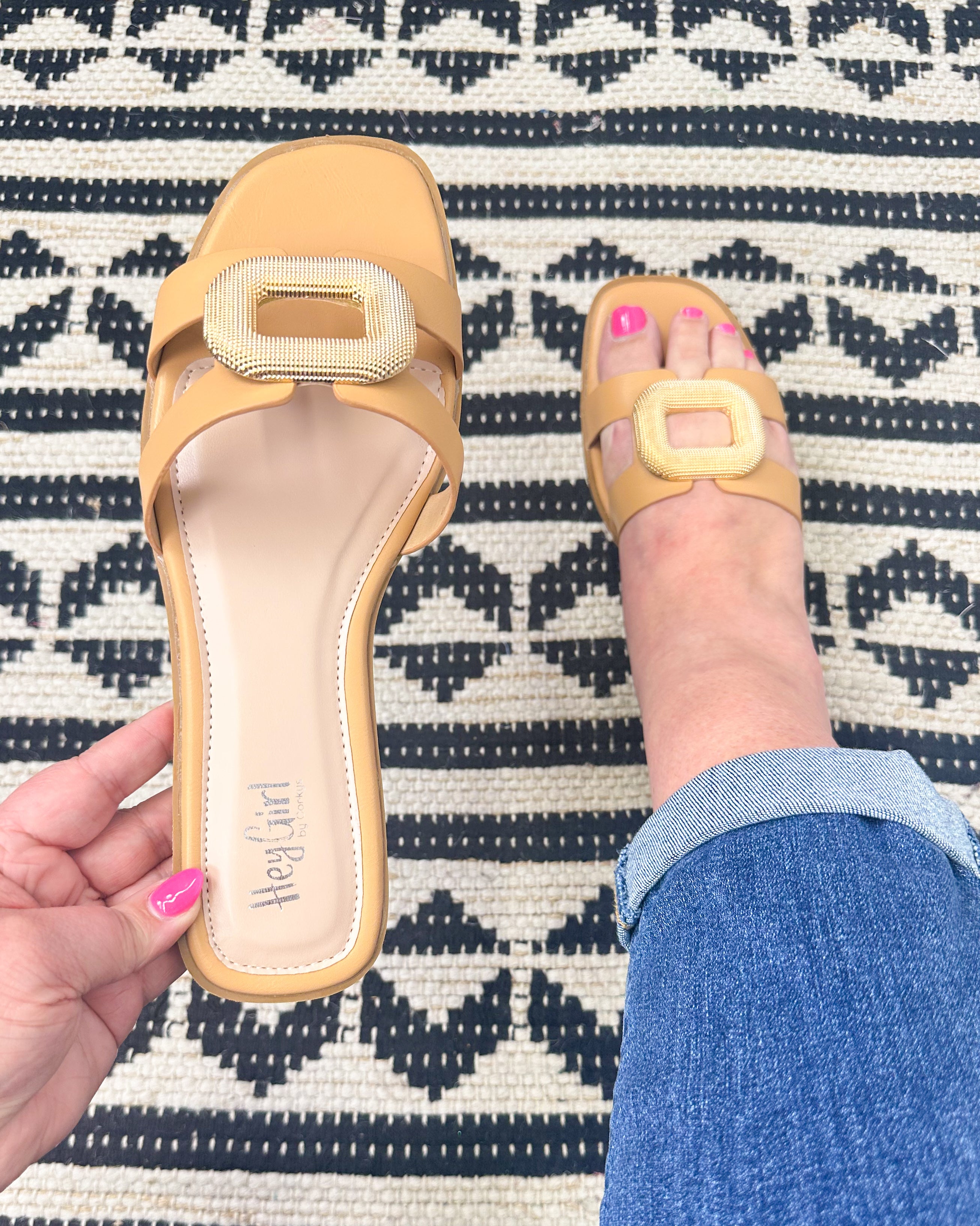 FINAL SALE Ring Around The Rosie Sandal - Cognac