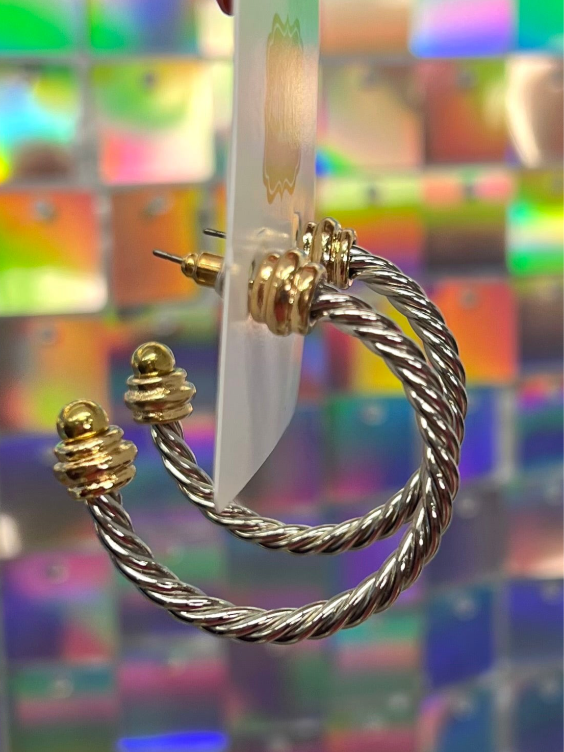 Cynthia Twist Earrings - Silver