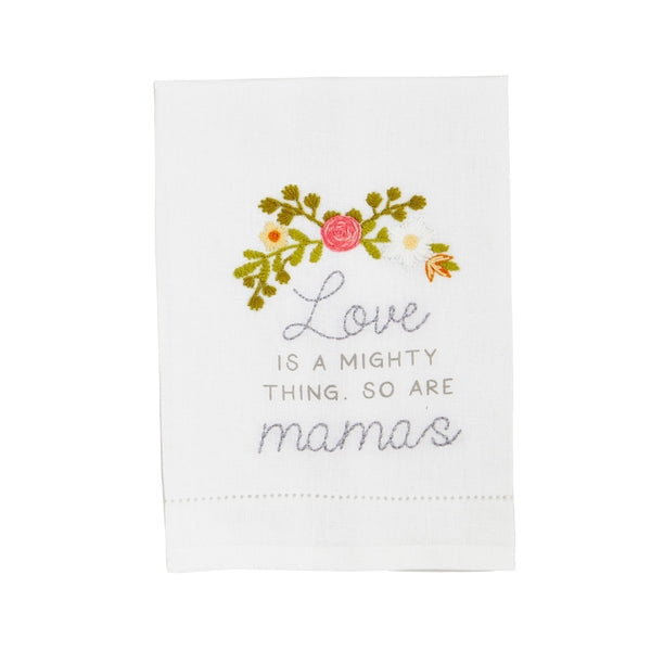 Love is Mom Emboidery Dish Towel