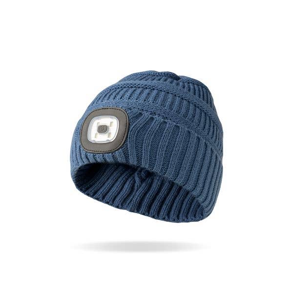 Night Scope Kid's Dakota Rechargeable LED Beanie - Navy