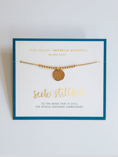 Michelle McDowell Seek Stillness Bracelet- Gold