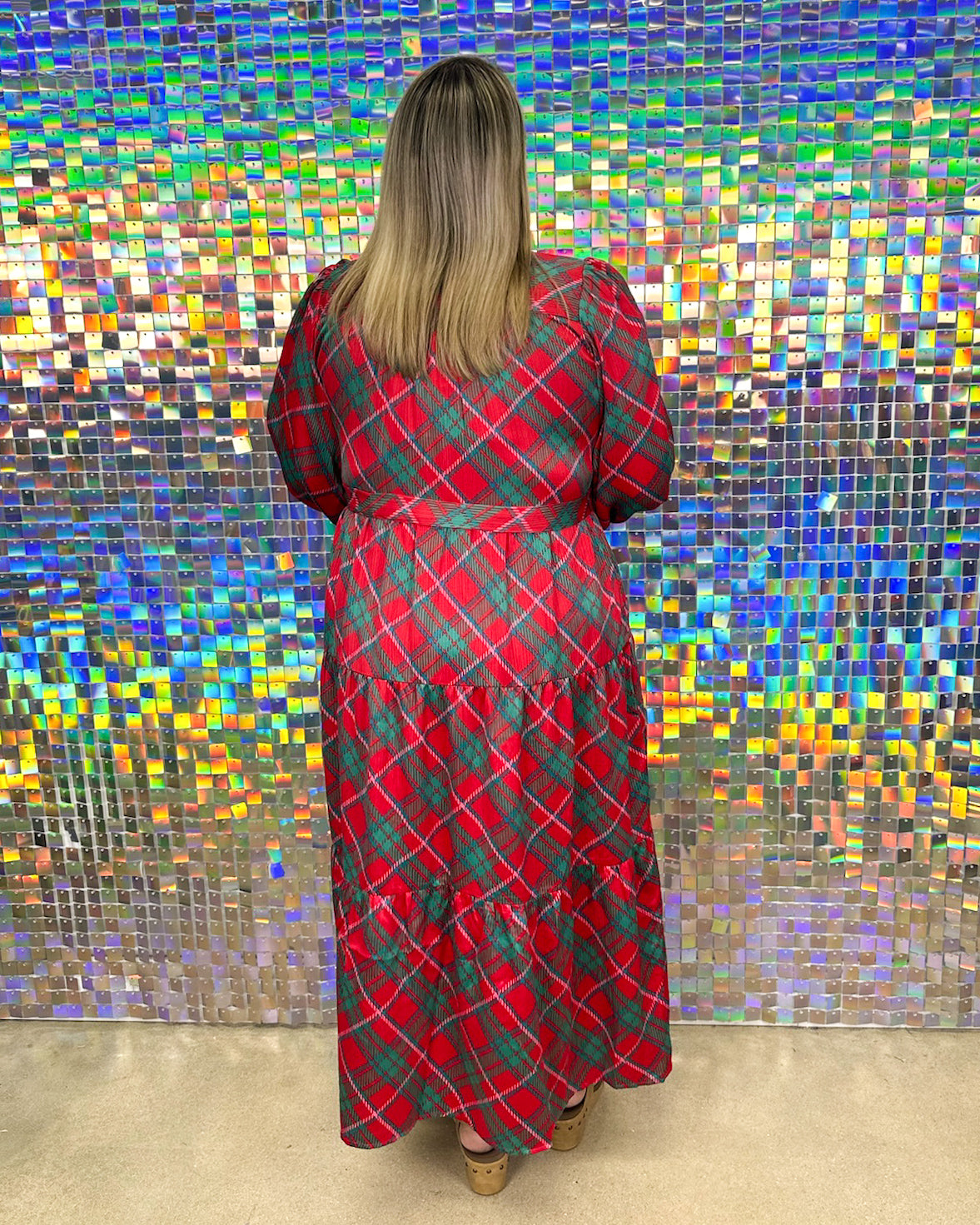 Gracelyn Maxi Dress - Plaid About You Pink