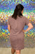 Entro Funday Dress - Peppercorn, mini, ribbed, plus size, pocket, round neck, short sleeve