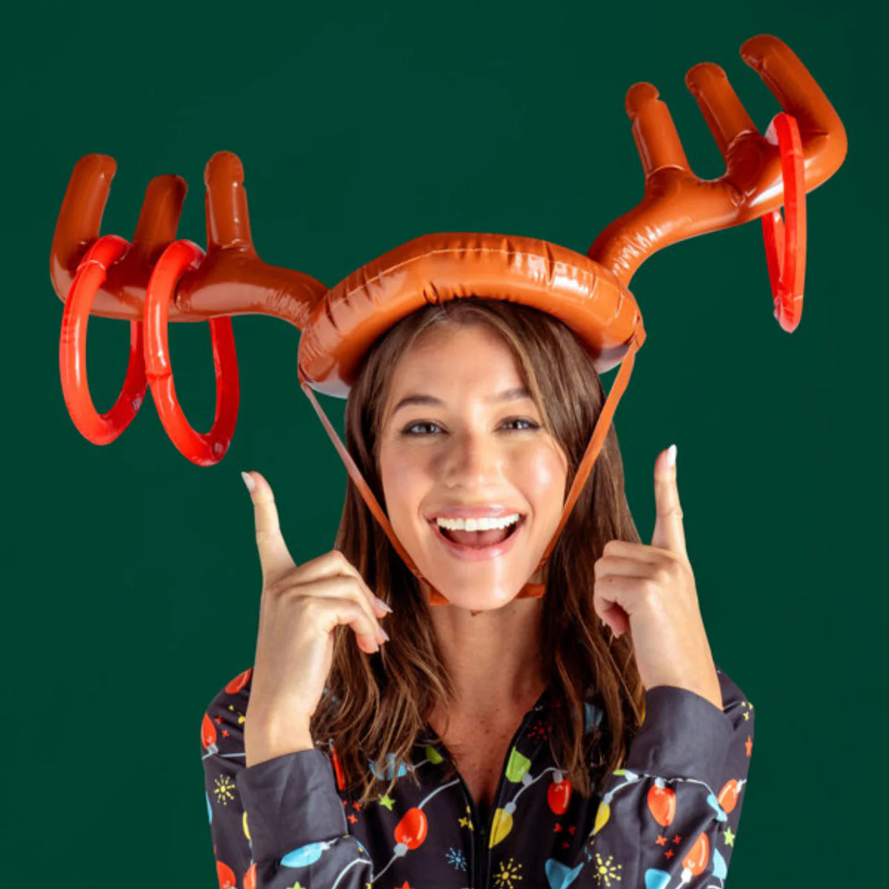 Antler Antics Inflatable Reindeer Ring Toss