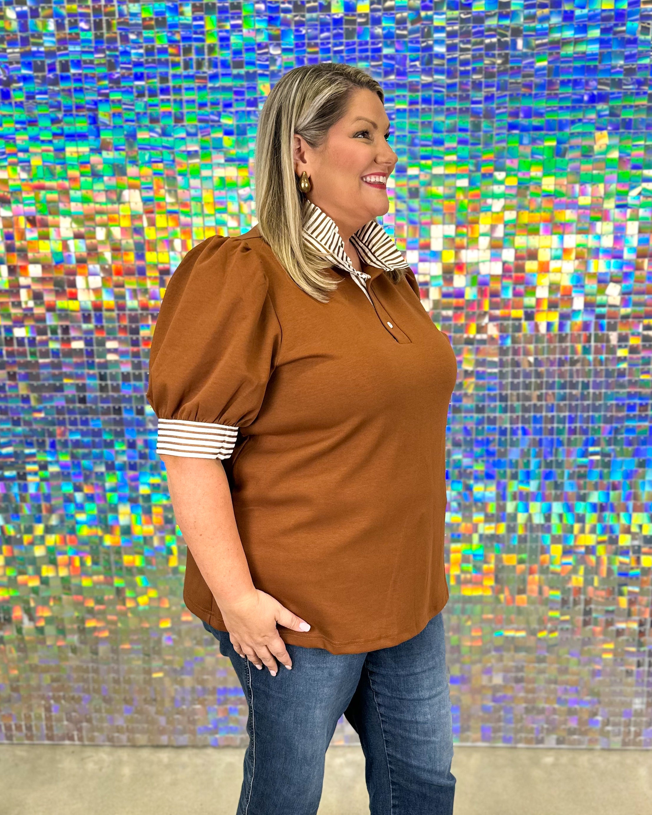 Sloane Top - Brown