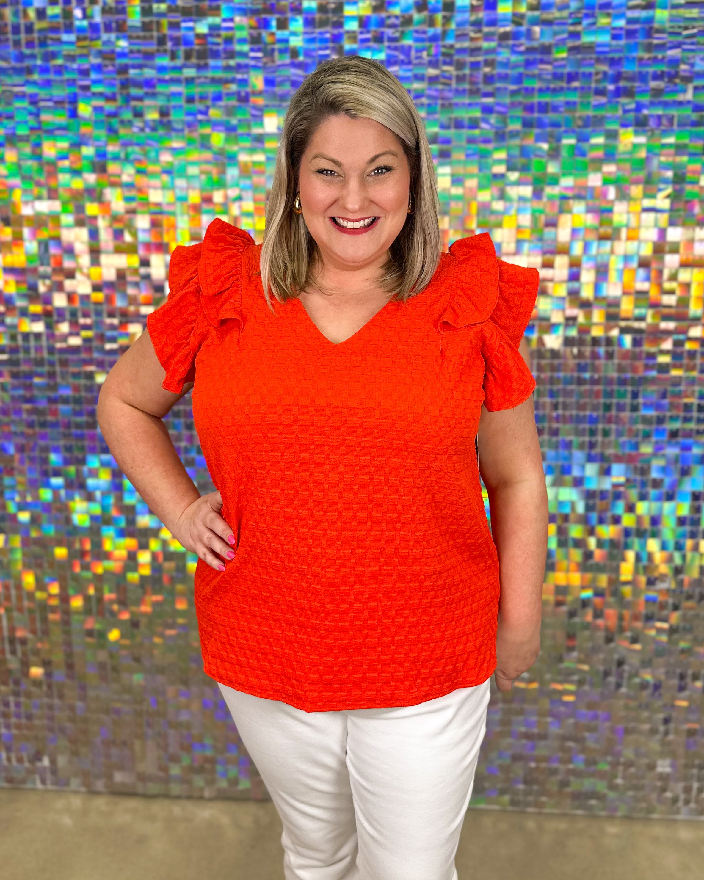 Grace Top - Cherry Red