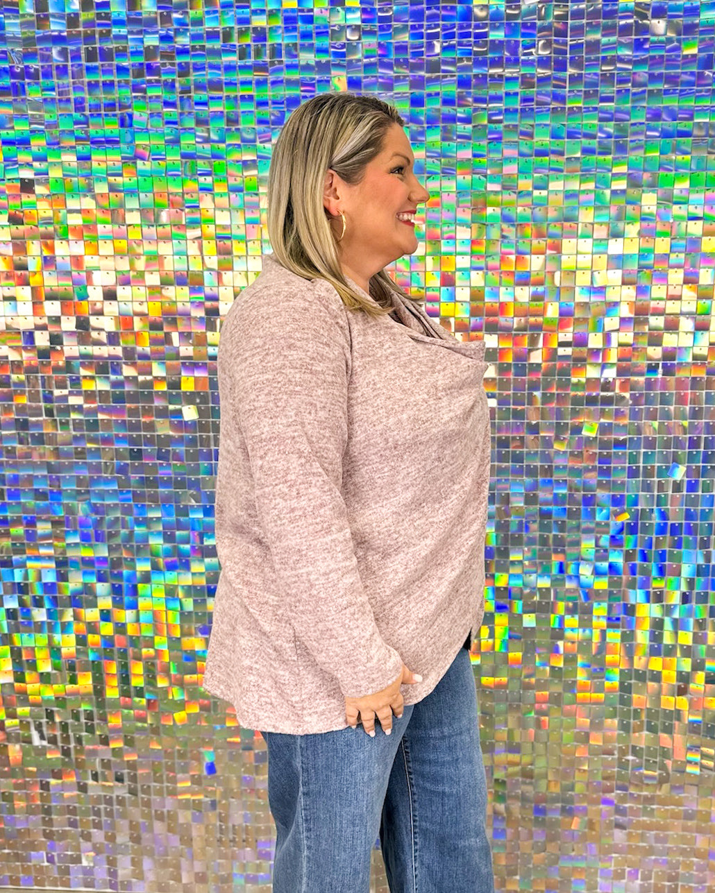 Journey Cardigan - Wine