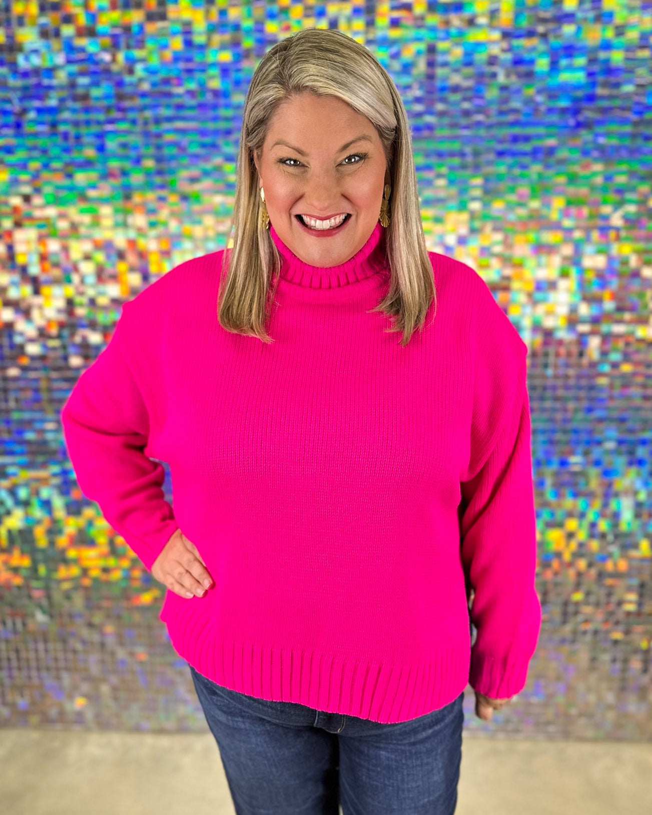 Vidia Sweater - Hot Pink