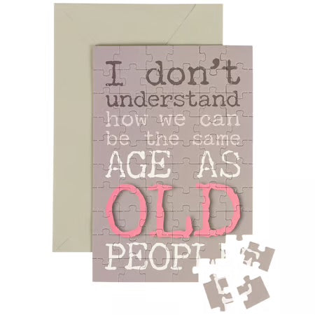 Puzzle Card - Old People