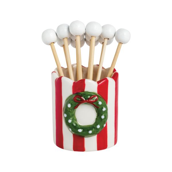 Wreath Toothpick Holder