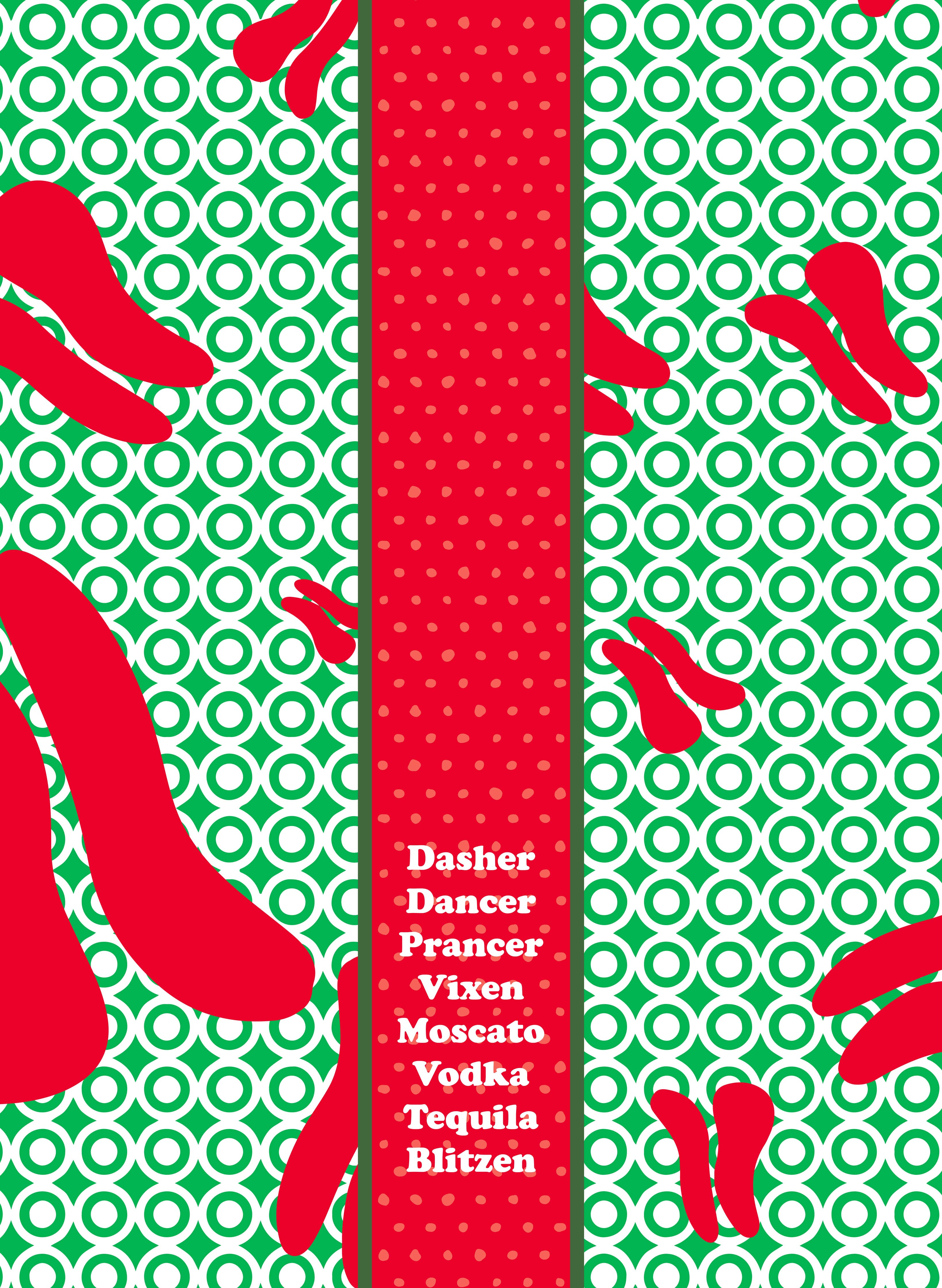 Christmas Blitzen Dish Towel