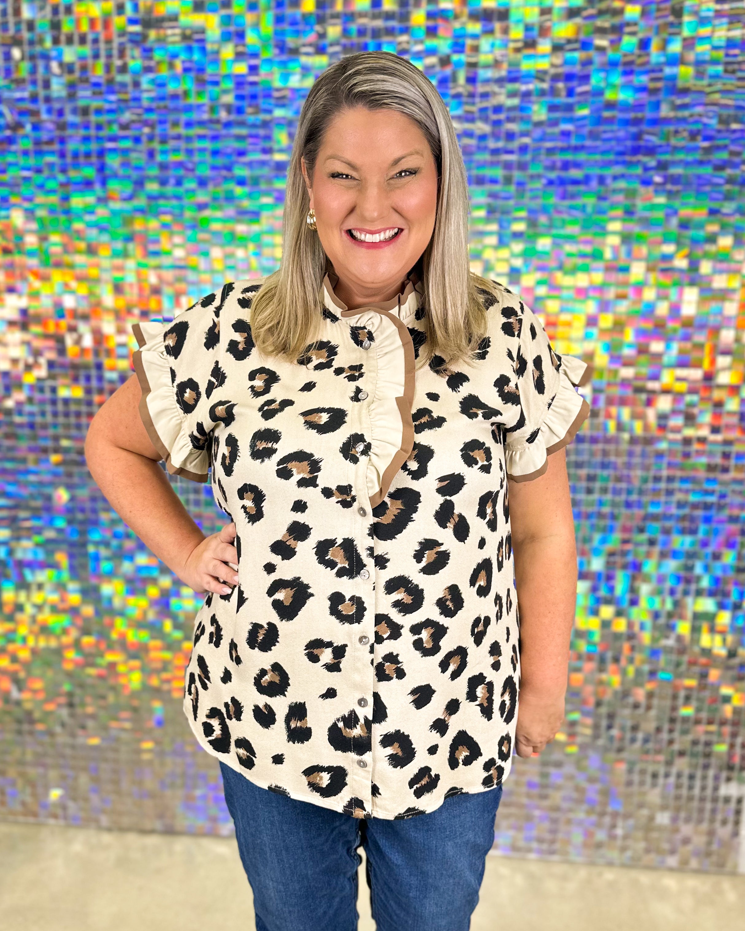 FINAL SALE - Wild Child Top - Tan