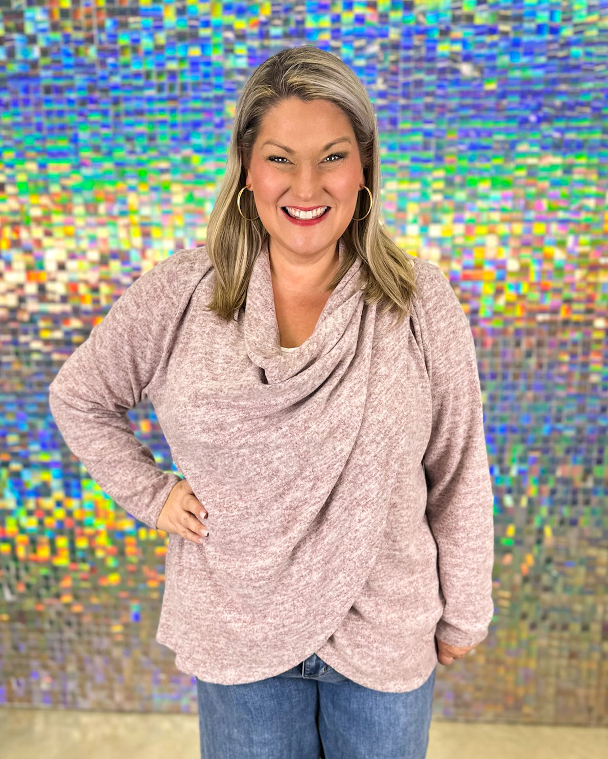 Journey Cardigan - Wine