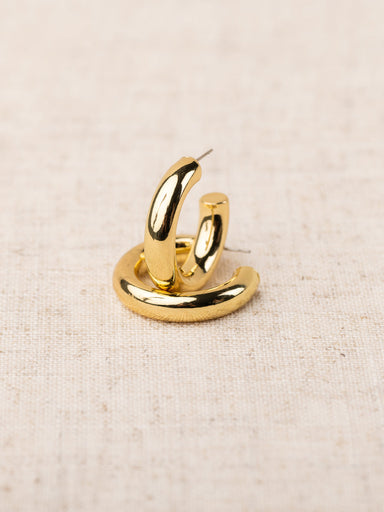 Michelle McDowell Sara Earrings - Shiny Gold