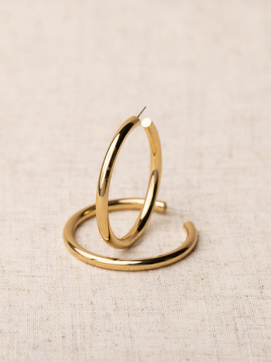 Michelle McDowell Stella Shiny Gold Hoops