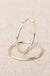 Michelle McDowell Estonia Brushed Silver Hoops