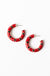 Michelle McDowell Justine Earrings Red & Black - Medium