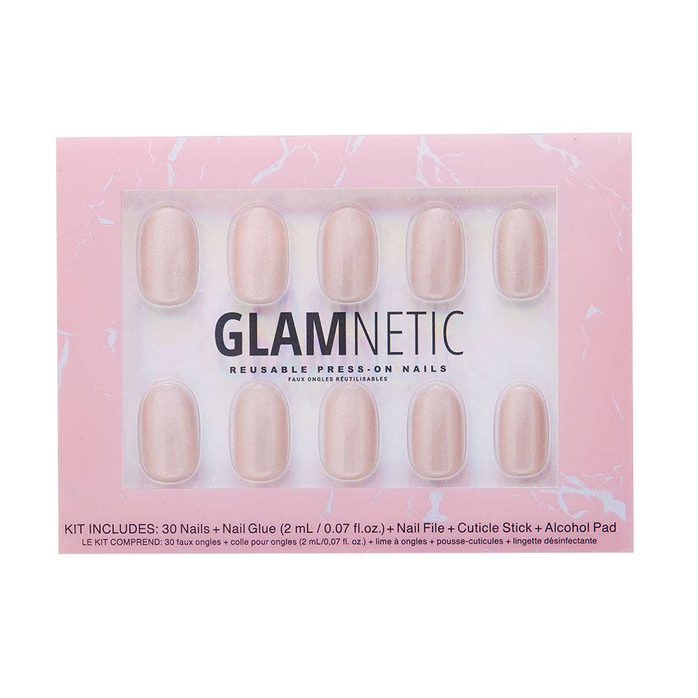Glamnetic Pure Intentions Press-On Nails | Iridescent Hue | Natural Nail